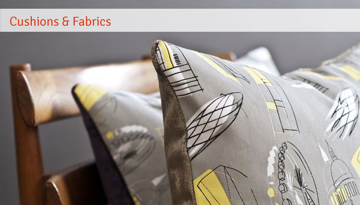 cushions and fabrics